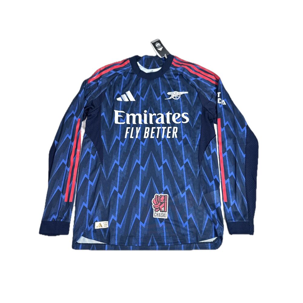 adidas Arsenal 25/26 Long Sleeve Away Authentic Jersey Men's Medium JJ1834 NEW